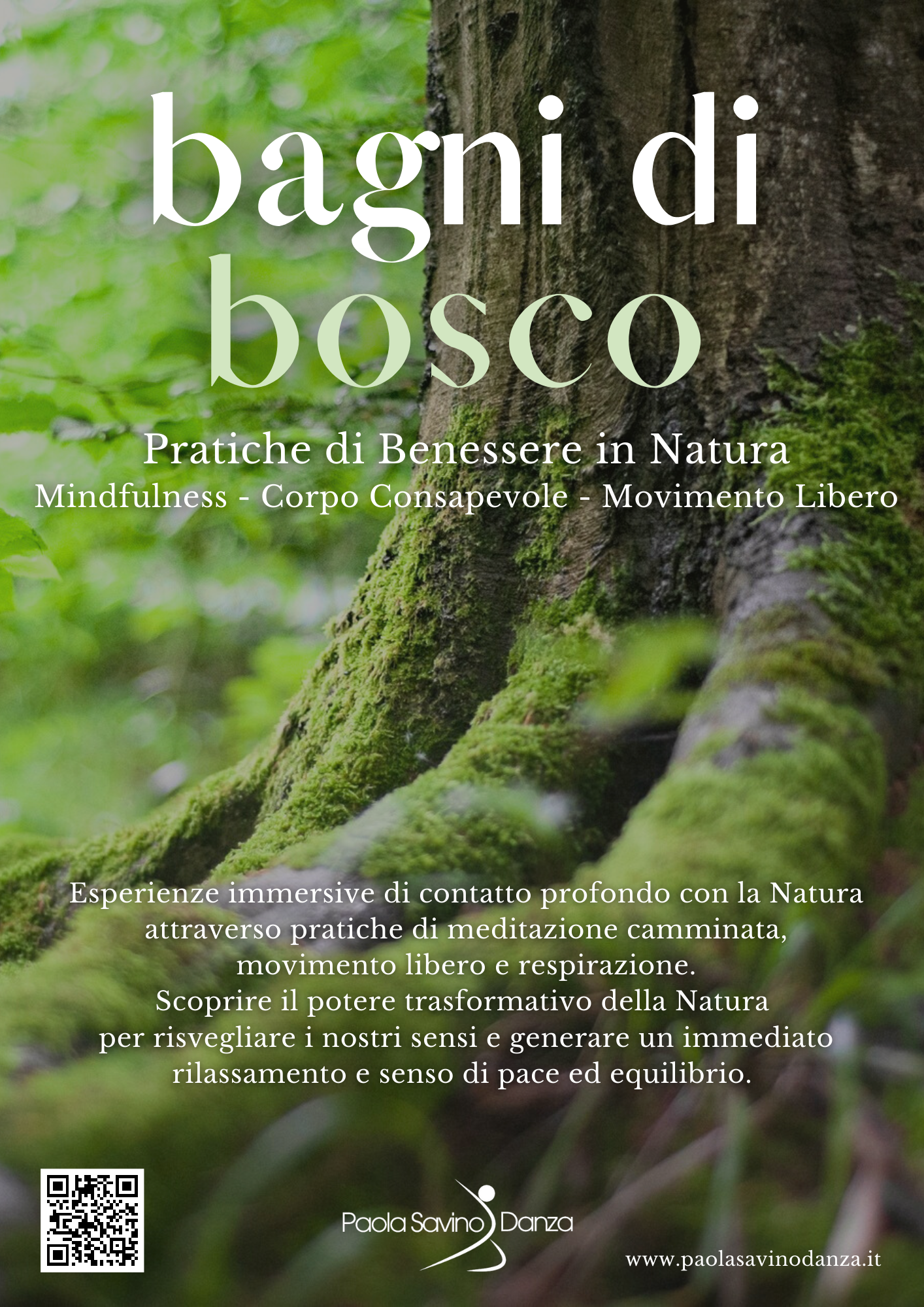 Immersione in natura per il benessere con Mindfulness, Corpo Consapevole, movimento libero